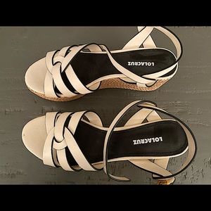 LOLA CRUZ wedge sandals